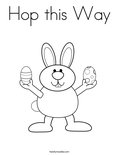 Hop this Way Coloring Page