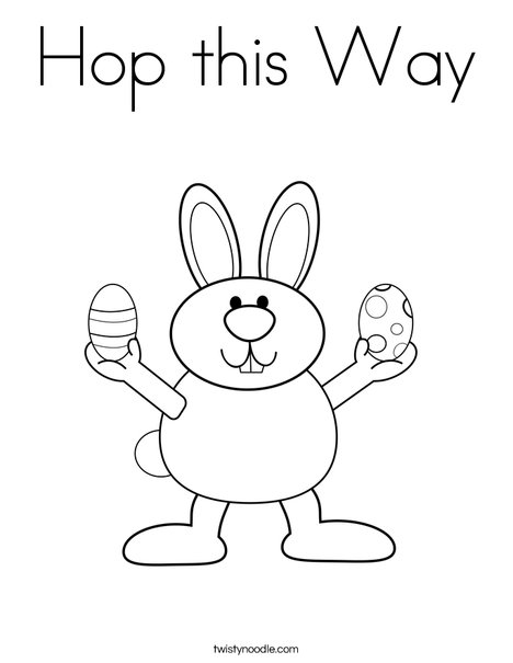 Easter Bunny Coloring Page