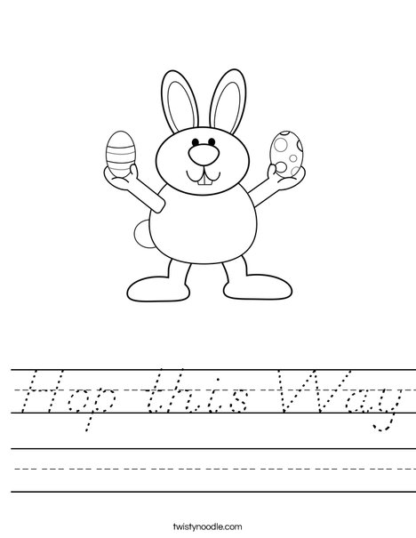 Easter Bunny Worksheet