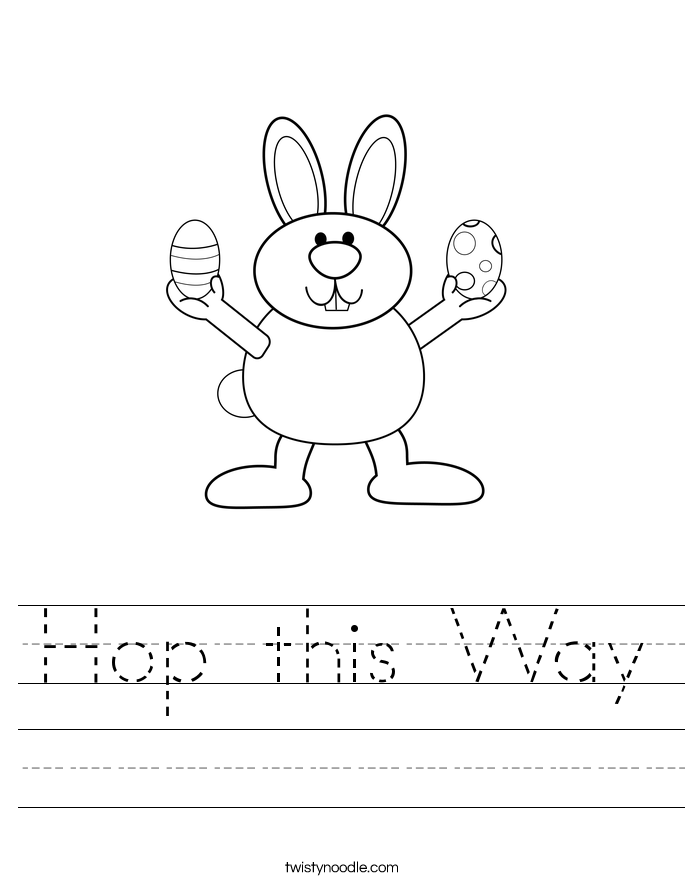 Hop this Way Worksheet