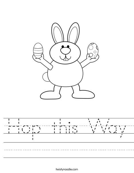 Easter Bunny Worksheet