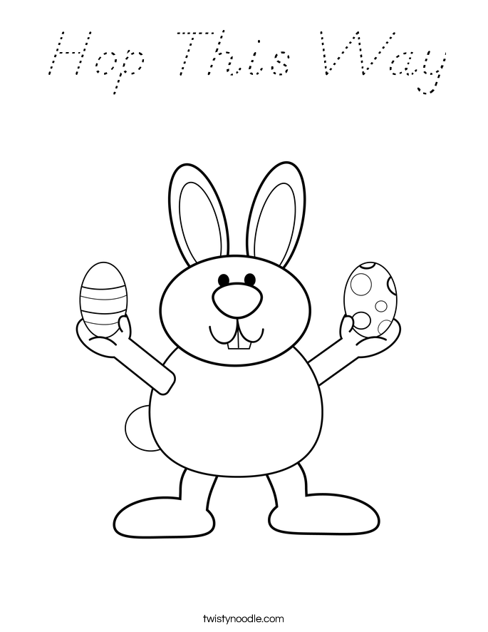 Hop This Way Coloring Page