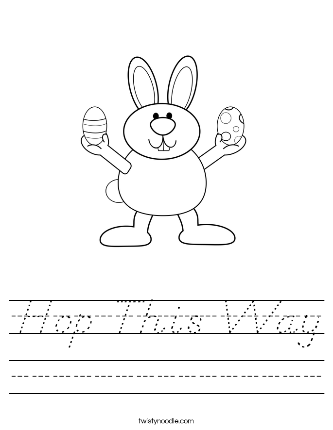 Hop This Way Worksheet