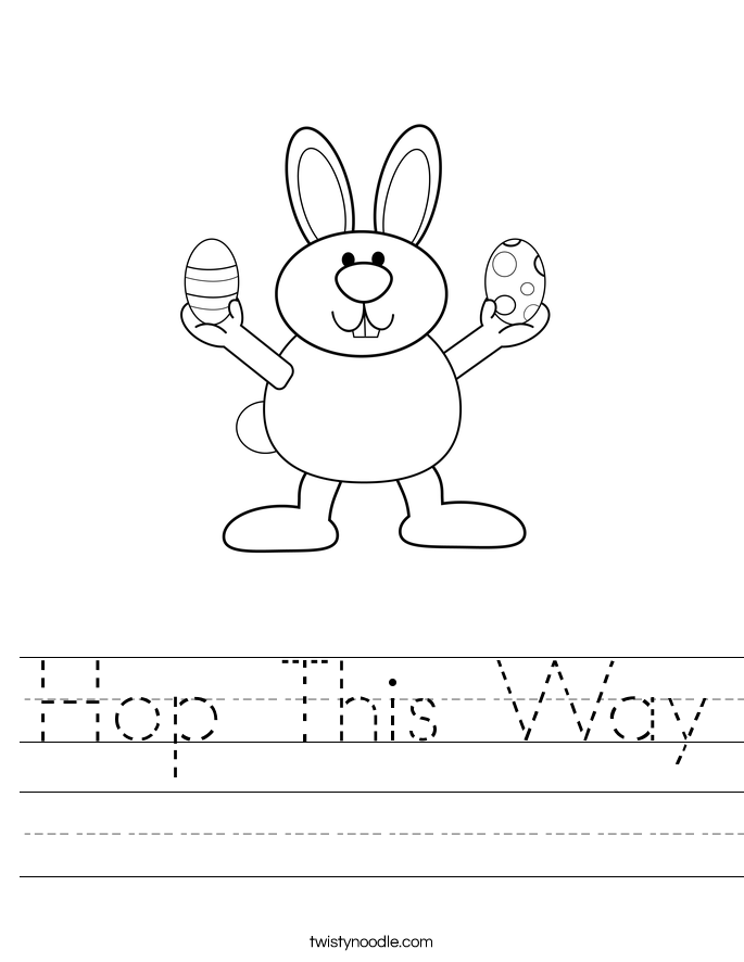 Hop This Way Worksheet