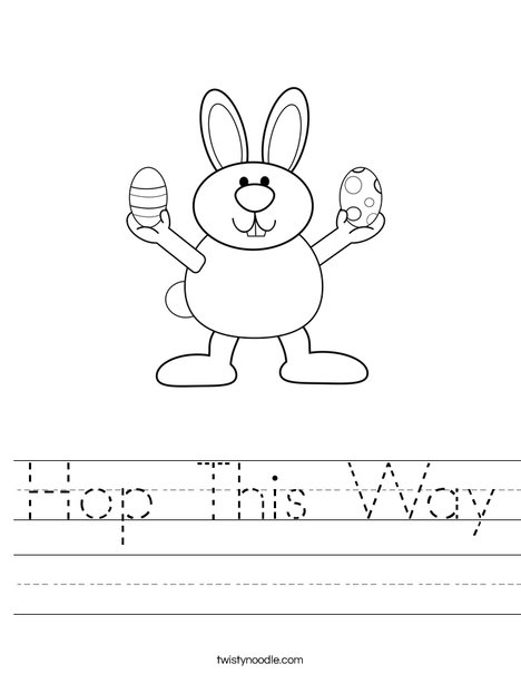 Easter Bunny Worksheet