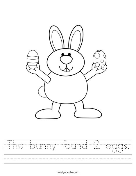 Easter Bunny Worksheet