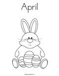 April Coloring Page