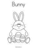 Bunny Coloring Page