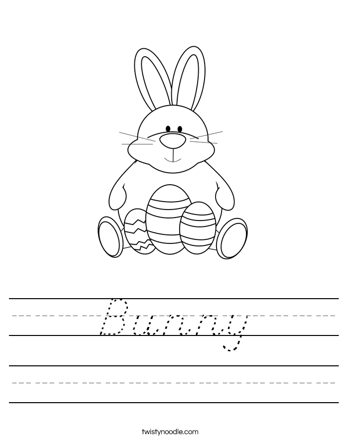 Bunny Worksheet