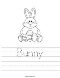 Bunny Worksheet