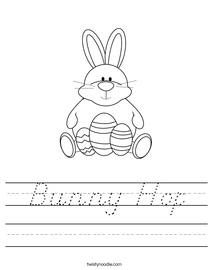 Bunny Hop Worksheet