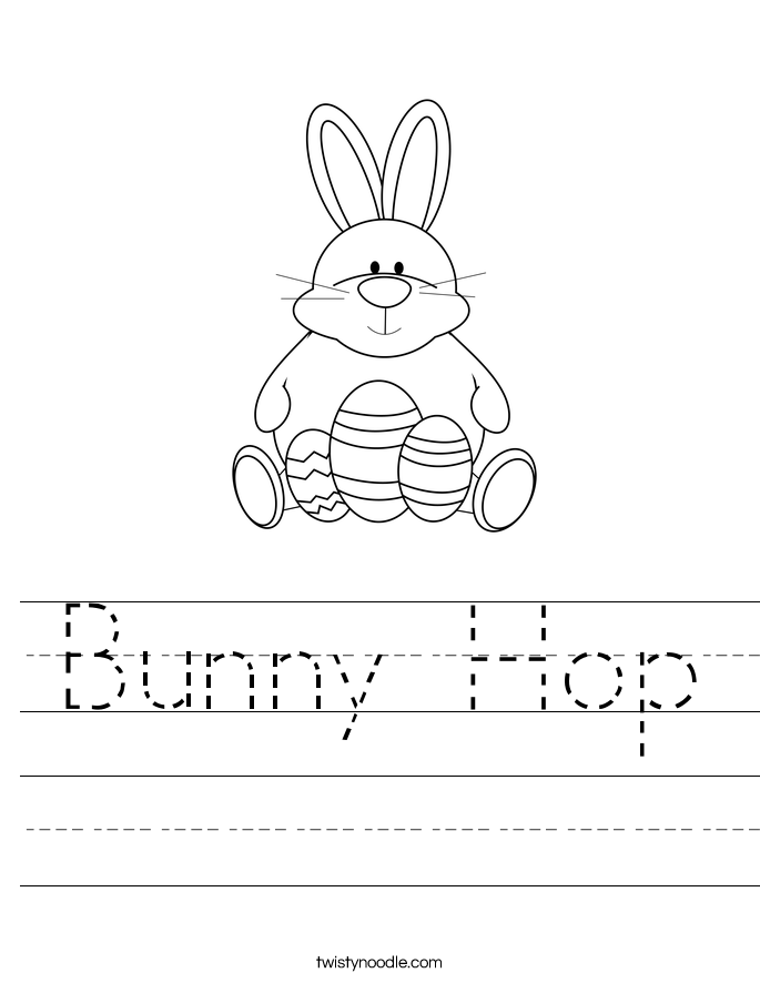 Bunny Hop Worksheet