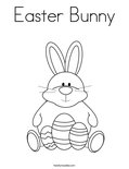 Easter Bunny Coloring Page