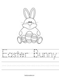 Easter Bunny Worksheet