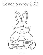 Easter Sunday 2021 Coloring Page