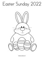 Easter Sunday 2022 Coloring Page