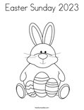 Easter Sunday 2023 Coloring Page
