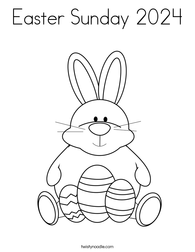 Easter Sunday 2024 Coloring Page Twisty Noodle   Easter Sunday 2024 2 Coloring Page 