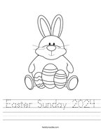 Easter Sunday 2024 Handwriting Sheet