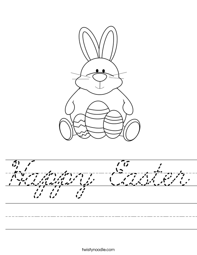 Happy Easter Worksheet