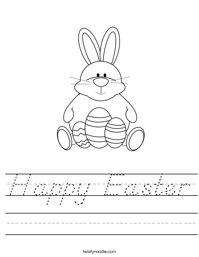 Happy Easter Worksheet