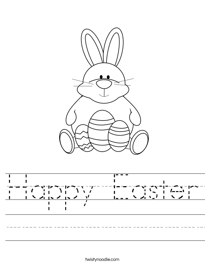 Happy Easter Worksheet