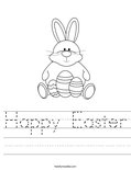 Happy Easter Worksheet