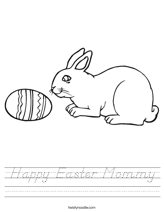 Happy Easter Mommy Worksheet