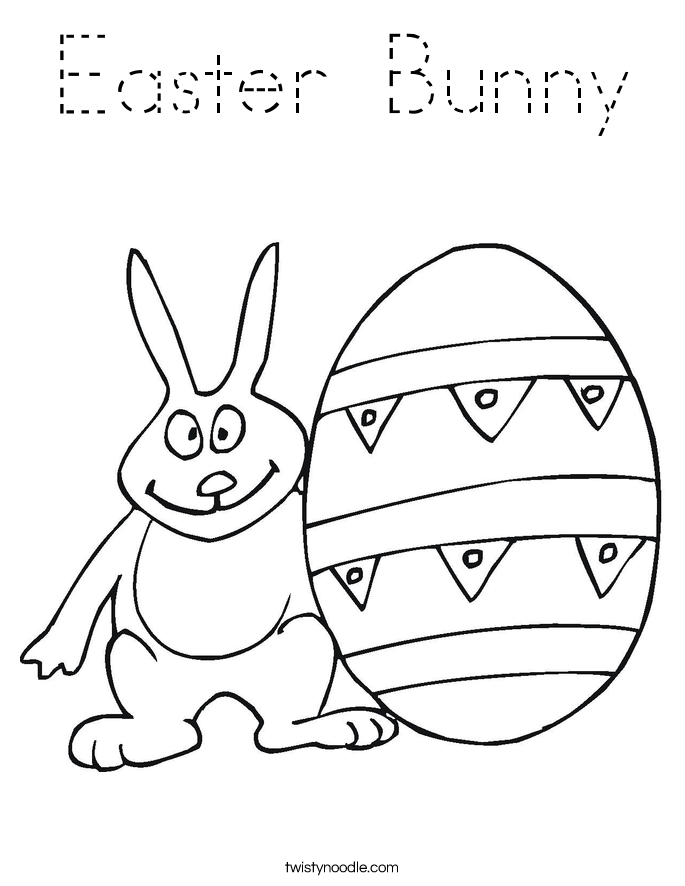 Easter Bunny Coloring Page
