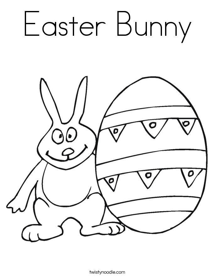 Easter Bunny Coloring Page