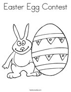 Easter Egg Contest Coloring Page