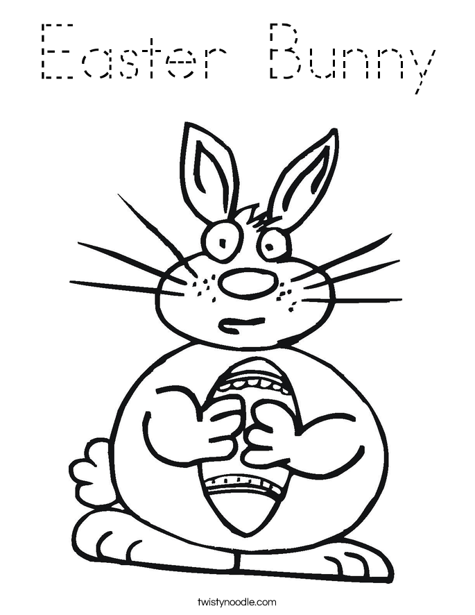 Easter Bunny Coloring Page