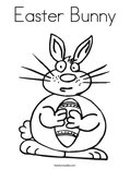 Easter Bunny Coloring Page