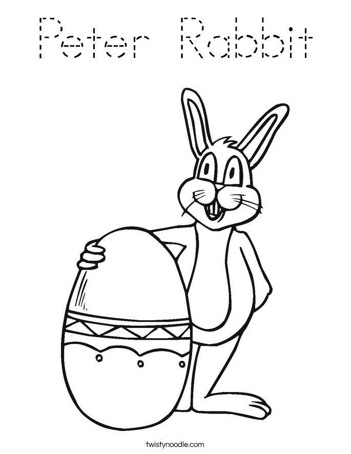 Peter Rabbit Coloring Page