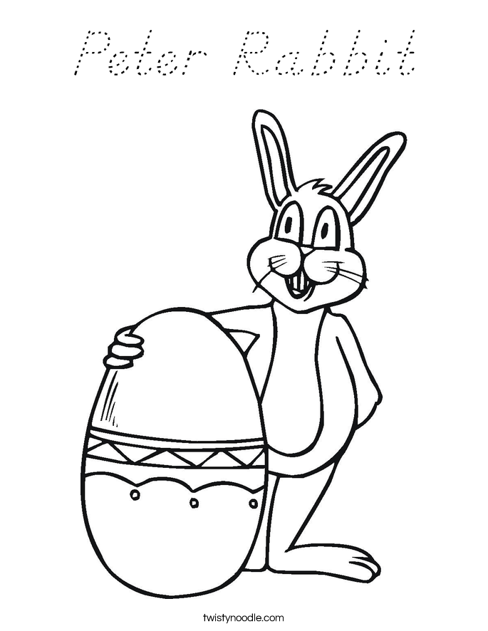 Peter Rabbit Coloring Page