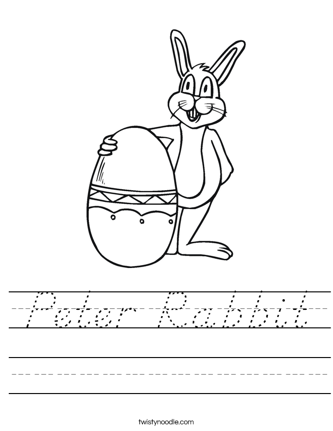 Peter Rabbit Worksheet