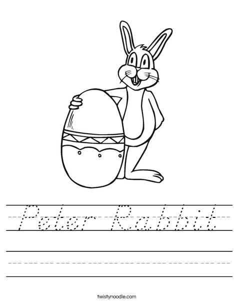 Peter Rabbit Worksheet