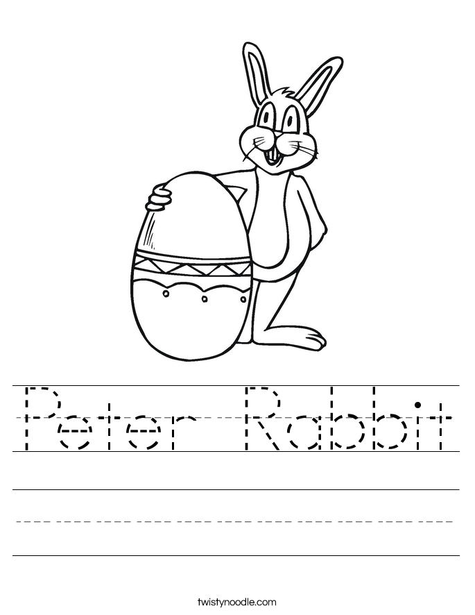 Peter Rabbit Worksheet