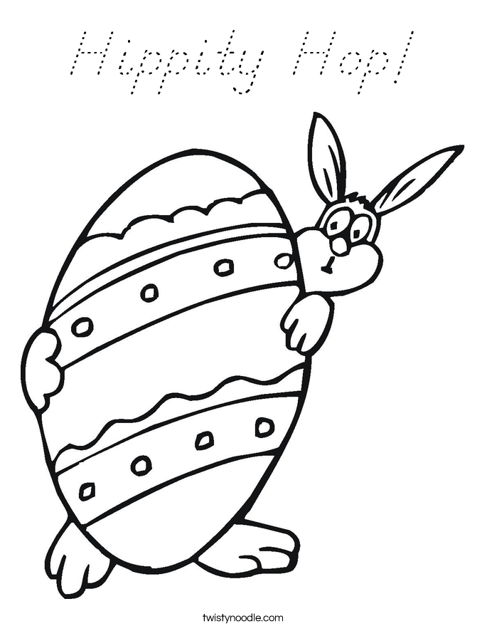 Hippity Hop! Coloring Page