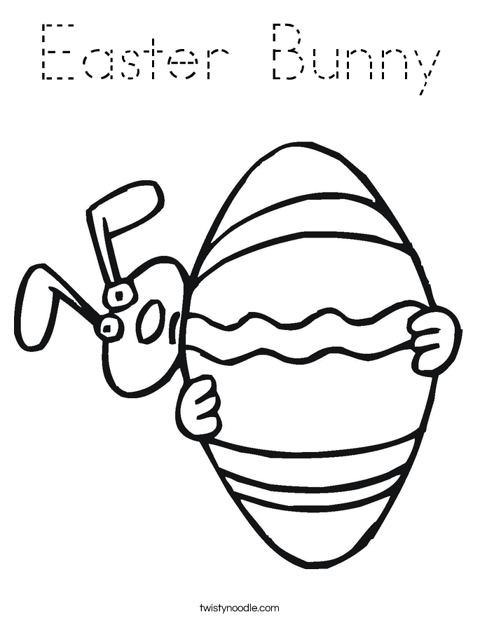 Easter Bunny Coloring Page