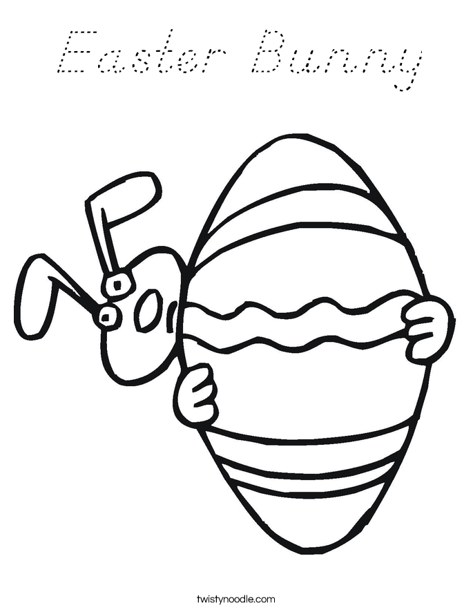 Easter Bunny Coloring Page