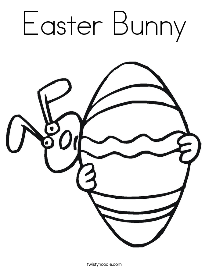 Easter Bunny Coloring Page