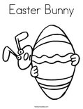 Easter Bunny Coloring Page