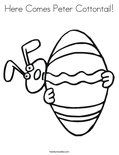 Here Comes Peter Cottontail! Coloring Page