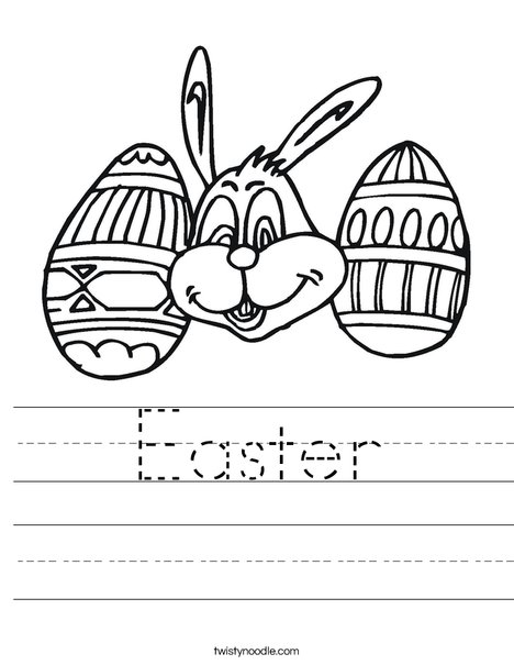 Spring Bunny Worksheet