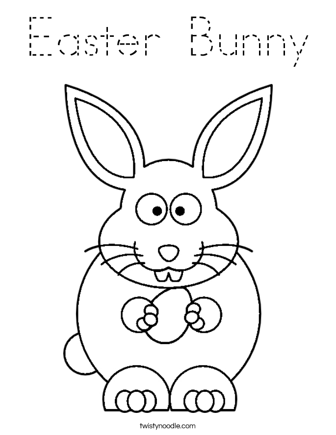 Easter Bunny Coloring Page