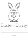 Easter Bunny Worksheet