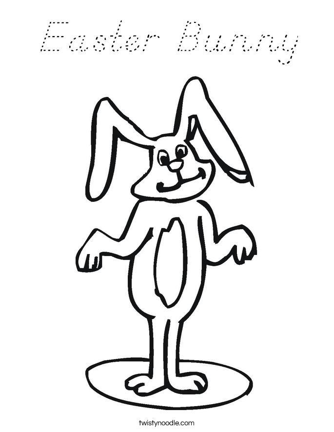 Easter Bunny Coloring Page