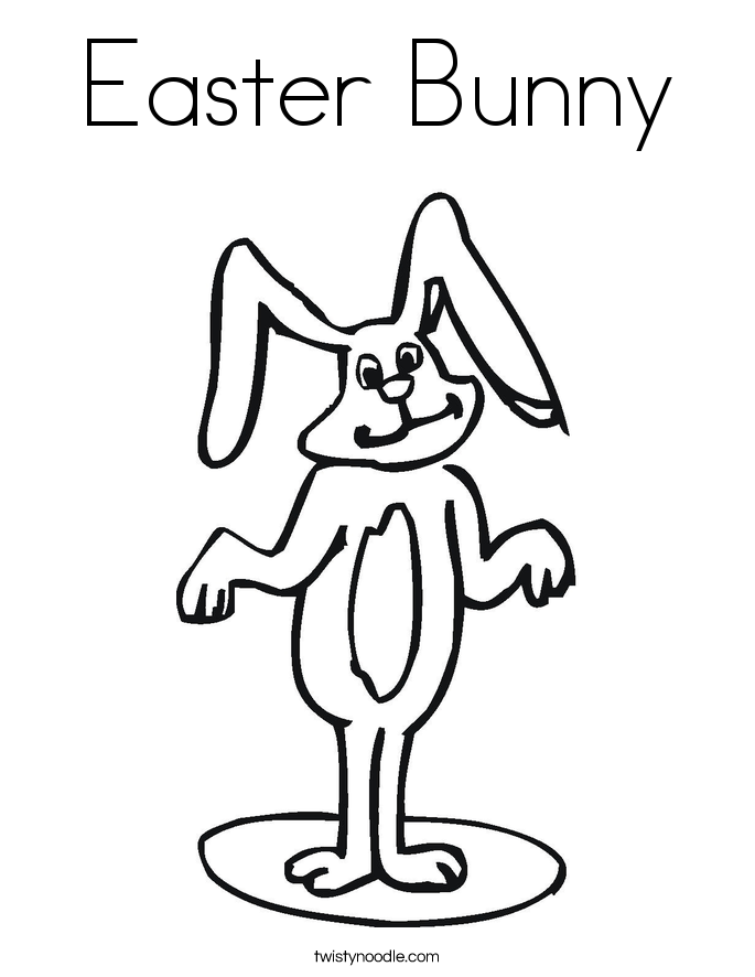 Easter Bunny Coloring Page