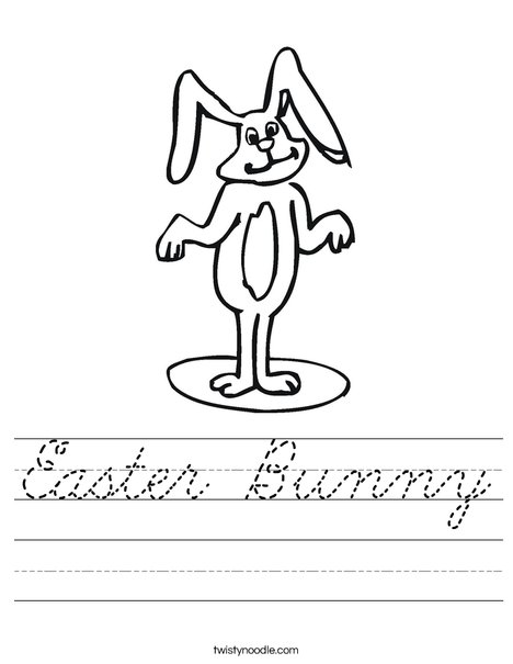 Peter Cottontail Worksheet